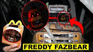 DO NOT ORDER THE FREDDY FAZBEAR HAPPY MEAL AT 3AM AT THE FNAF SCHOOL BUS OR FREDDY FAZBEAR APPEARS [upl. by Ahtelrac]