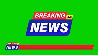 Green Screen Video Breaking News Live Frame For YT Creators [upl. by Santana]