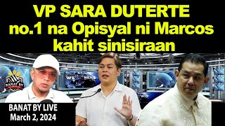 VP SARA DUTERTE no1 na Opisyal ni Marcos kahit sinisiraan [upl. by Borer932]