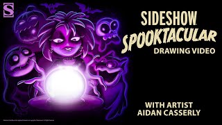 Sideshow Spooktacular Drawing Video [upl. by Soirtimid]