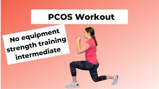 20 minute PCOS Strength Training Workout no equipment [upl. by Ainak]