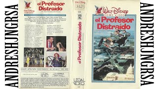 quotThe AbsentMinded Professorquot Argentina VHS Opening Disney 1988 [upl. by Inaja]