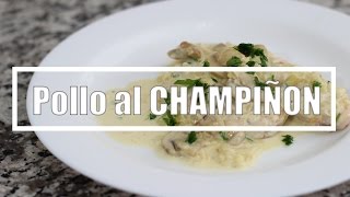 Con solo 5 pasos  POLLO AL CHAMPIÑÓN una receta muy simple y fácil  pechuga al champignon [upl. by Nuahsyt948]