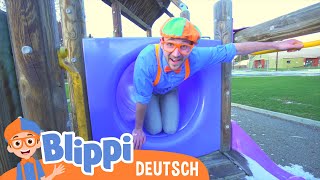 Blippi Deutsch  Blippi besucht einen Spielplatz  Abenteuer und Videos für Kinder [upl. by Cagle]