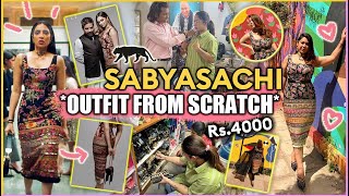 Sabyasachi OUTFIT From Scratch ₹4000 Only🔥 Revenge Dress For Navratri  ThatQuirkyMiss [upl. by Bushey]