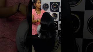 Smoothing shortvideo hairstyle reelsinstagram hair hairsmootheningandkeratintreatment [upl. by Halehs]