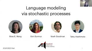 ICLR 2022 Oral Language modeling via stochastic processes [upl. by Oiled]