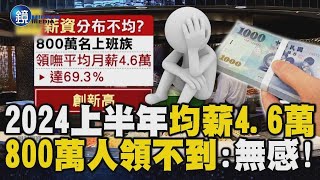 2024上半年「均薪46萬」你有嗎？！ 800萬名上班族「領不到」網嘆：無感！｜鏡週刊X東森新聞 [upl. by Adall118]