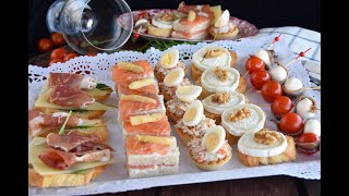 5 aperitivos o canapés fáciles y rápidos [upl. by Tessie13]