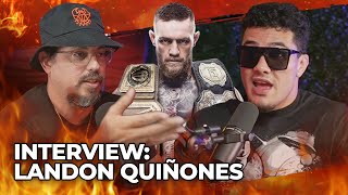 LANDON QUIÑONES ON HAVING CONOR MCGREGOR AS A COACH ON TUF INTERVIEW IN ENGLISH [upl. by Tricia]