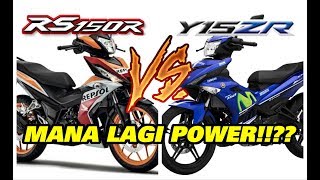 Y15ZR VS RS150R  HP BATTLE amp TOP SPEED STANDARD [upl. by Ramma]