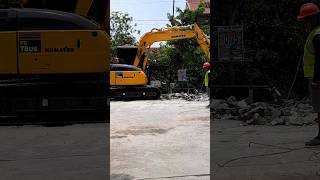 Excavators are destroying the road ⛔️ excavator excavators road [upl. by Ioab]