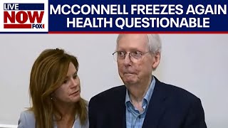 Mitch McConnell freezes up again during gaggle in Kentucky LiveNOW from FOX [upl. by Aicilav]