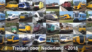 Treinen door Nederland in 2018 [upl. by Caria]