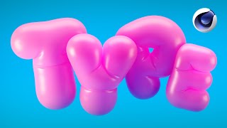 Creating Bubble Type or Balloon Text Inflation Simulations in Cinema 4D [upl. by Pickard]