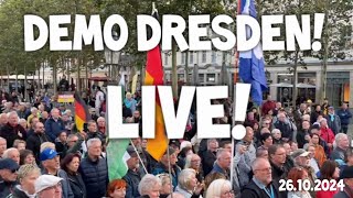 ❗ LIVE ❗ DEMO Dresden mit Maximilian Krah AfD 🇩🇪 Elmar Gehrke 🗣 ua für Frieden amp Freiheit 🕊 Sachsen [upl. by Alaj]