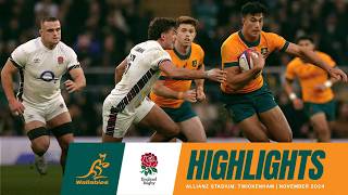 Wallabies v England Highlights  November Internationals  2024 [upl. by Nitsu]