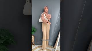 kulot knit shopee  pusatgrosirsolo shortvideo outfitideas ootdtunik ootdhijab [upl. by Walther]