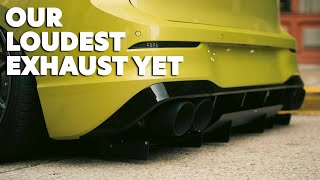 INSANELY Loud MK8 GTI Exhaust Milltek Race Exhaust  BMP Tuning [upl. by Simah]