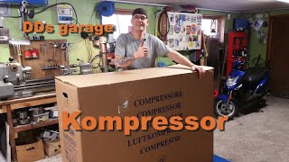 Ny kompressor 55hk 200 L 400v Till DDs garage [upl. by Ditzel946]