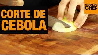 Como Cortar CEBOLA  JULIENNE [upl. by Nylanaj415]