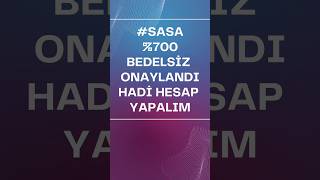 Sasa Polyester Bedelsiz Sermaye Artırımı Hesaplama borsa sasa bedelsiz 📓🧮💲💰💱 parakazanma 😍🥰🫶 [upl. by Bamby671]