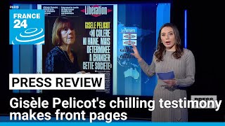 Gisèle Pelicots chilling testimony makes front pages in France and beyond • FRANCE 24 English [upl. by Chandless]