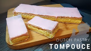 How To Make Tompouce  Dutch Mille Feuille Recipe  ENG [upl. by Celinka]