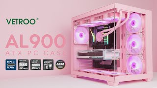 Vetroo AL900 ATX PC Case  🌸Pink🌸 [upl. by Andel]