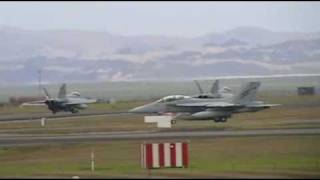 5 x RAAF Boeing FA18F Super Hornet  Auckland [upl. by Allianora]