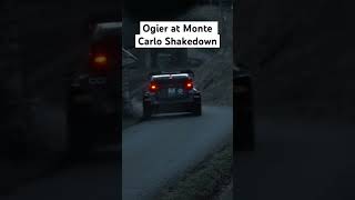 Ogier at Monte Carlo shakedown rallye wrcmontecarlo tgr ogier [upl. by Materi]