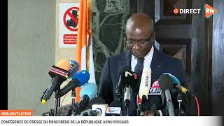 Procureur Adou Richard  Affi NGuessan et Mabri Toikeusse sont en fuite et activement recherchés [upl. by Fillender]