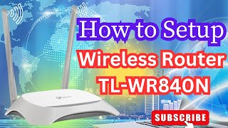 how to setup tplink tlwr840n as Router  English [upl. by Firmin297]