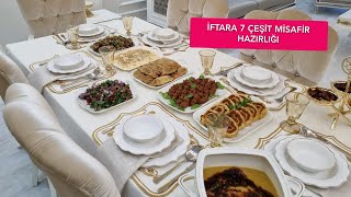 🕌7 ÇEŞİT MİSAFİR MASASI KARIŞIK IZGARA BÖREK LAHMACUNHAVUÇ TARATORPAÇANGA BÖREĞİMECİMEK ÇORBASI [upl. by Arekahs]