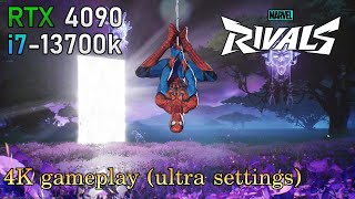 Marvel Rivals gameplay in 4k  RTX 4090  i7 13700k [upl. by Odell126]