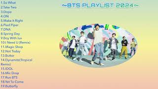 【作業用BGM】 〜BTS PLAYLIST 2024〜 [upl. by Llyrehc590]