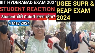 IIIT HYDERABAD EXAM review 4 May 2024IIIT HYDERABAD EXAM analysis today 2024 [upl. by Aidroc]