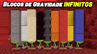 FARM de BLOCOS de GRAVIDADE Areia Cascalho Bigorna no Minecraft Bedrock 120 [upl. by Ambrosi]