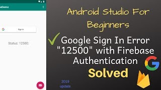 Solved Google Sign In Error quot12500quot Firebase Authentication  Prego Coding Classes [upl. by Anyehs341]