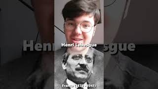 UNE SEMAINE UN MATHÉMATICIEN  Semaine 2  Henri Lebesgue [upl. by Wareing]