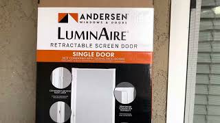 Andersen Luminaire Screen Door Review And Installation [upl. by Annasiul]