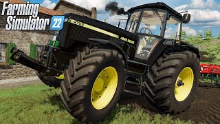 John Deere 4755 EDIT  Test with Heavy Equipment Farming Simulator 22 [upl. by Josey]