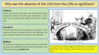 AQA GCSE History Conflict and Tension 19181939 Part 4  The League of Nations in the 1920s [upl. by Qerat209]