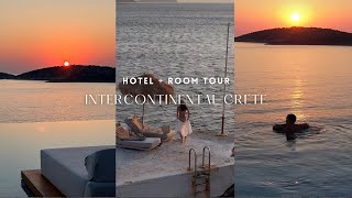 InterContinental CRETE  FULL TOUR ROOM LOBBY POOLBREAKFAST AREA Agios Nikolaos Crete Greece [upl. by Tedric]