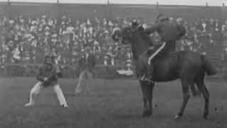 1902 Bayonet Versus Lance On Horseback Fencing  England [upl. by Broome739]