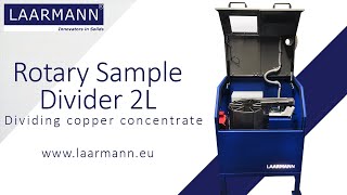 Rotary Sample Divider 2L  Dividing copper concentrate [upl. by Acissey]