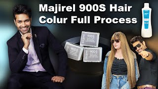 Majirel 900S hair colour  full process  practical class by mustakeem ali [upl. by Anglo]