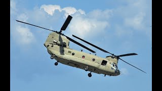 Chinook and Super Puma Helicopters in The Sky [upl. by Anilrahc]