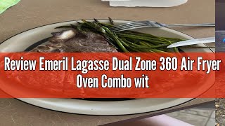 Review Emeril Lagasse Dual Zone 360 Air Fryer Oven Combo with French Door 25 QT Extra Large Cook Tw [upl. by Montana]