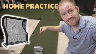 How to Setup a Golf Practice Station with a Launch Monitor and Net [upl. by Akiemaj829]